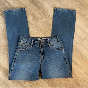 Wrangler Retro Relaxed Boot Embroidered Pocket Jeans Sz 30X34